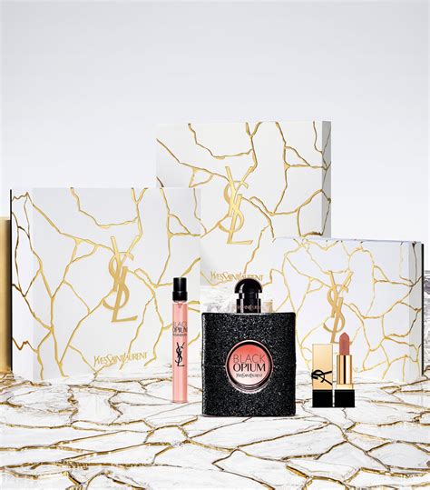 ysl black opium 90ml natural spray gift set|boots black opium gift set.